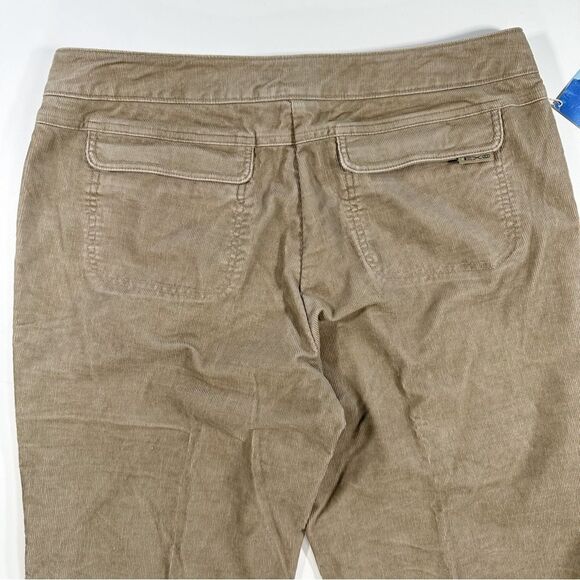 ExOfficio NWT Womens Size 16 Flex Cords Stretch Corduroy Pants Trousers Khaki - Picture 7 of 14
